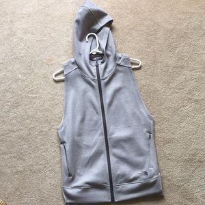 THE NORTH FACE Grey Zip-up Vest